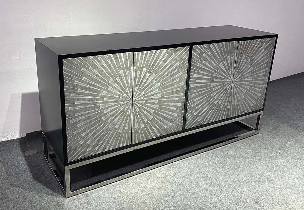 Dining Room Storage Sideboard Wood Kitchen Cabinets Modern Glossy Stainless Steel Sideboards Buffet Cabinets