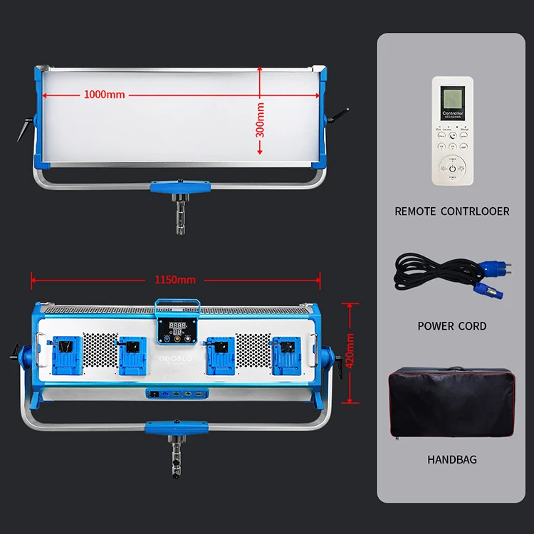factory selling 500w film shooting light AI-5000BI led lamps photography 50000lm 0-99% brightness panel studio video light
