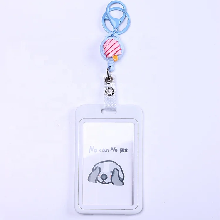 QORI Work Permit Nurse Card Holder Employee IC Work Card Protection Case with lanyard