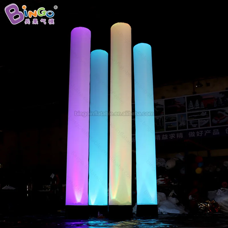 Advertising Inflatable Nightclub Decor Led Inflatable Light Tube Column Giant Inflatable Led Light Balloon