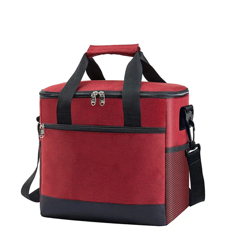 Большая сумка-холодильник для супермаркетов на заказ, изолированная пляжная сумка-холодильник для вина