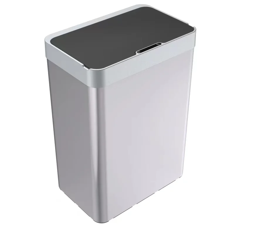 70L Automatic  with Lid 19 allon Bathroom Touchless Rectangular 3 Opening Modes Smart Motion Sensor  stainless steel trash can