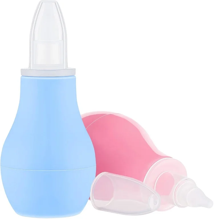 Reusable Safety Newborn Colorful Silicone Manual Baby Nasal Aspirator Nose Cleaner