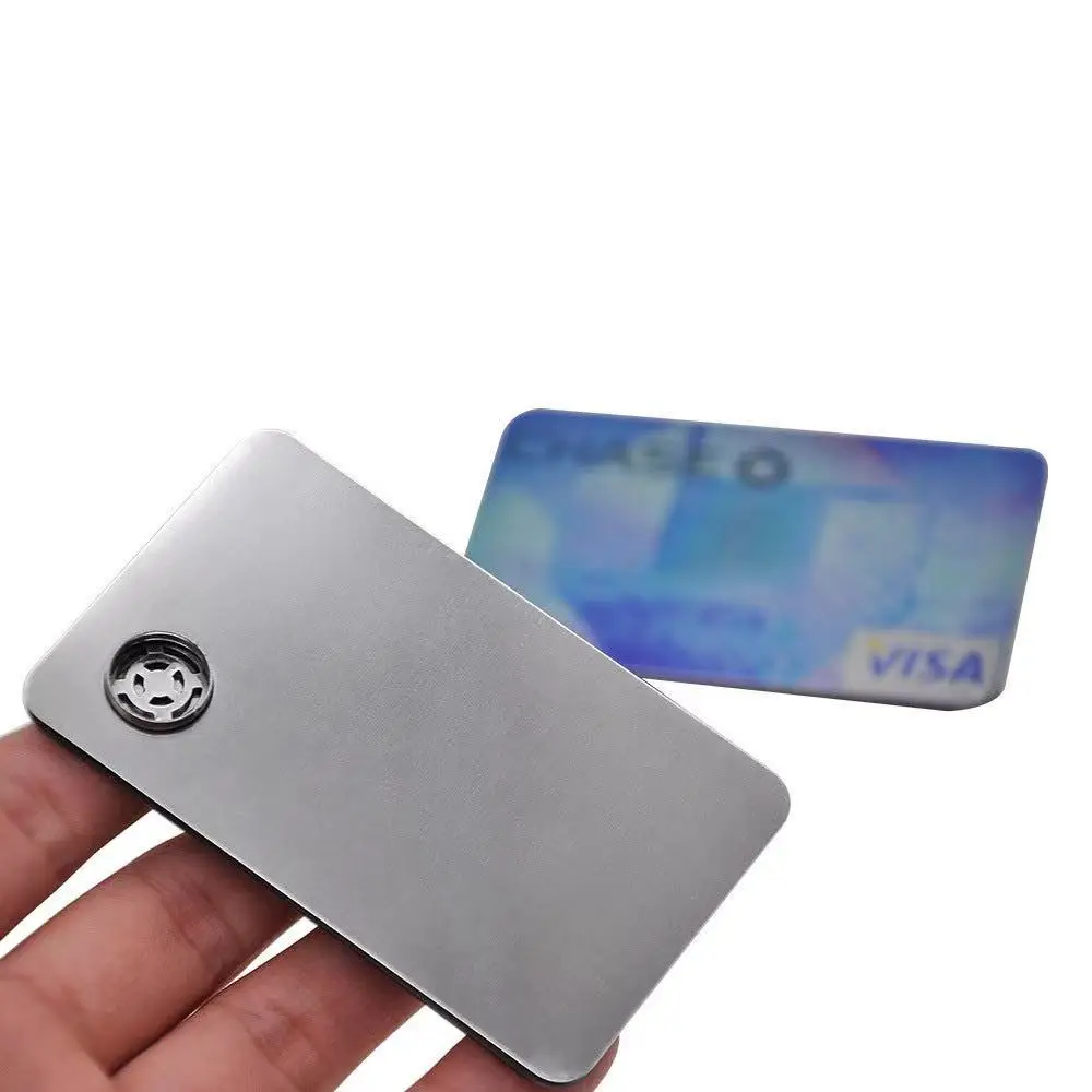 
Customized pattern credit cards Zinc metal tobacco herb smoking pipes 