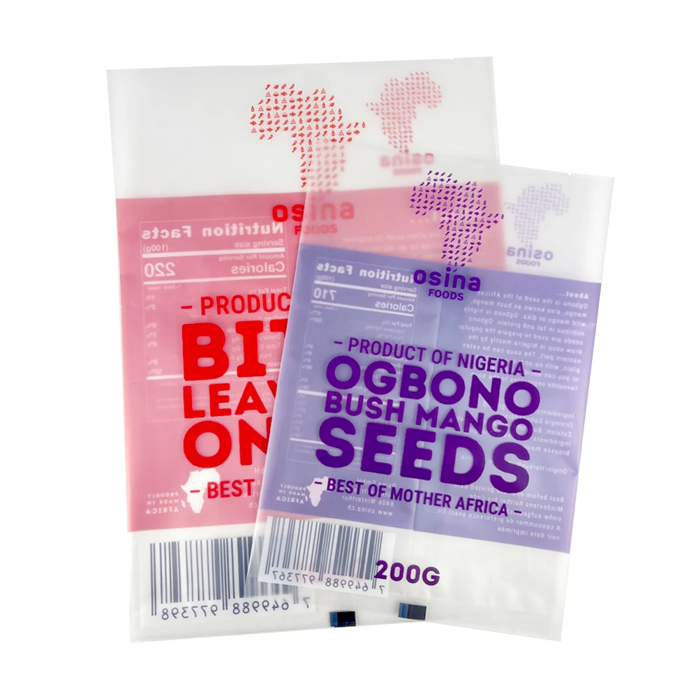 Professional Factory Low MOQ Printing Custom Back Seal Bag Mylar Bag  For Seeds Packaging Bag