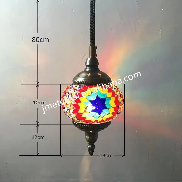 Традиционная Одиночная Турецкая Мозаика DIY kit стеклянная Подвесная лампа для изготовления мозаичной лампы