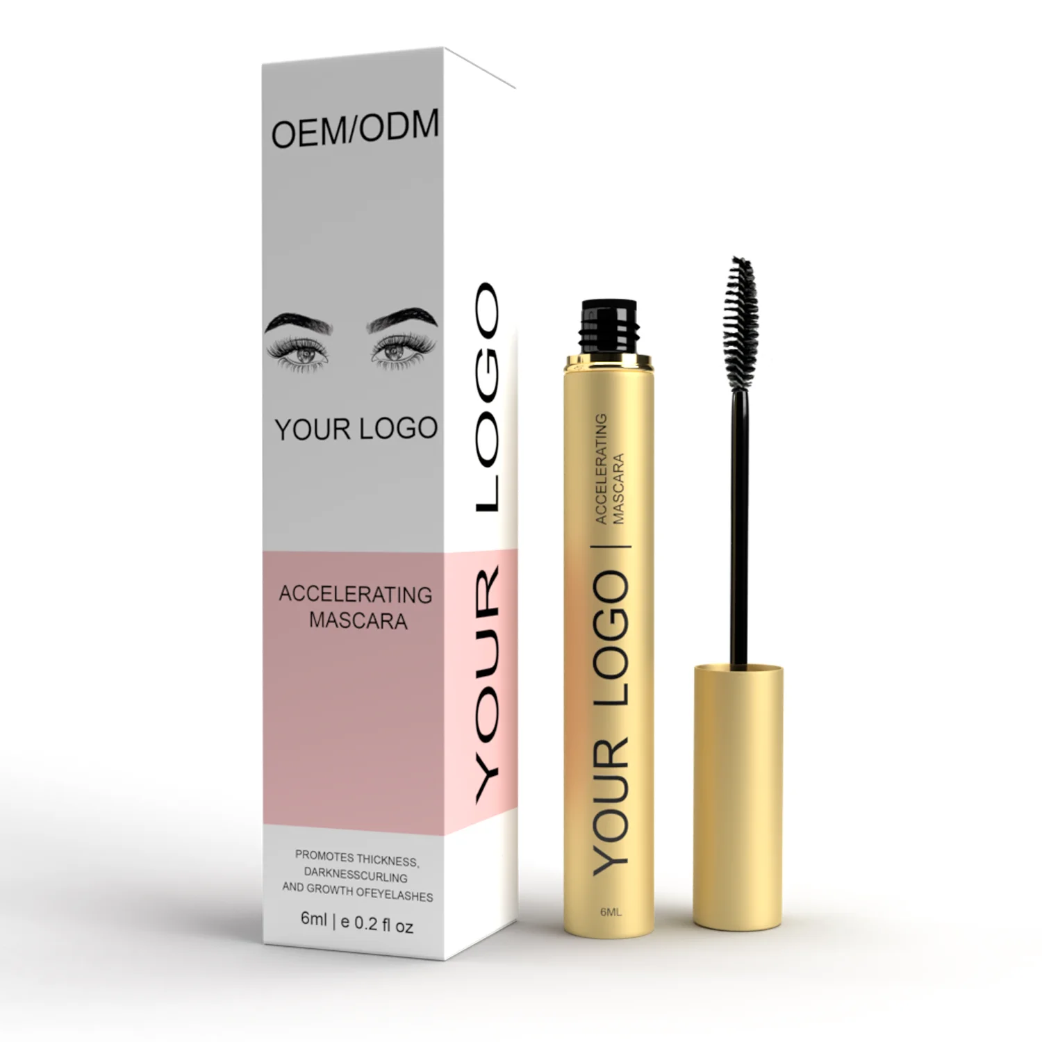 Ресницы для наращивания ресниц, Корея, низкий минимальный объем заказа, без масла, оптовая продажа, индивидуальная долговечная 3D веганская волоконная тушь для ресниц без жестокости, частная этикетка