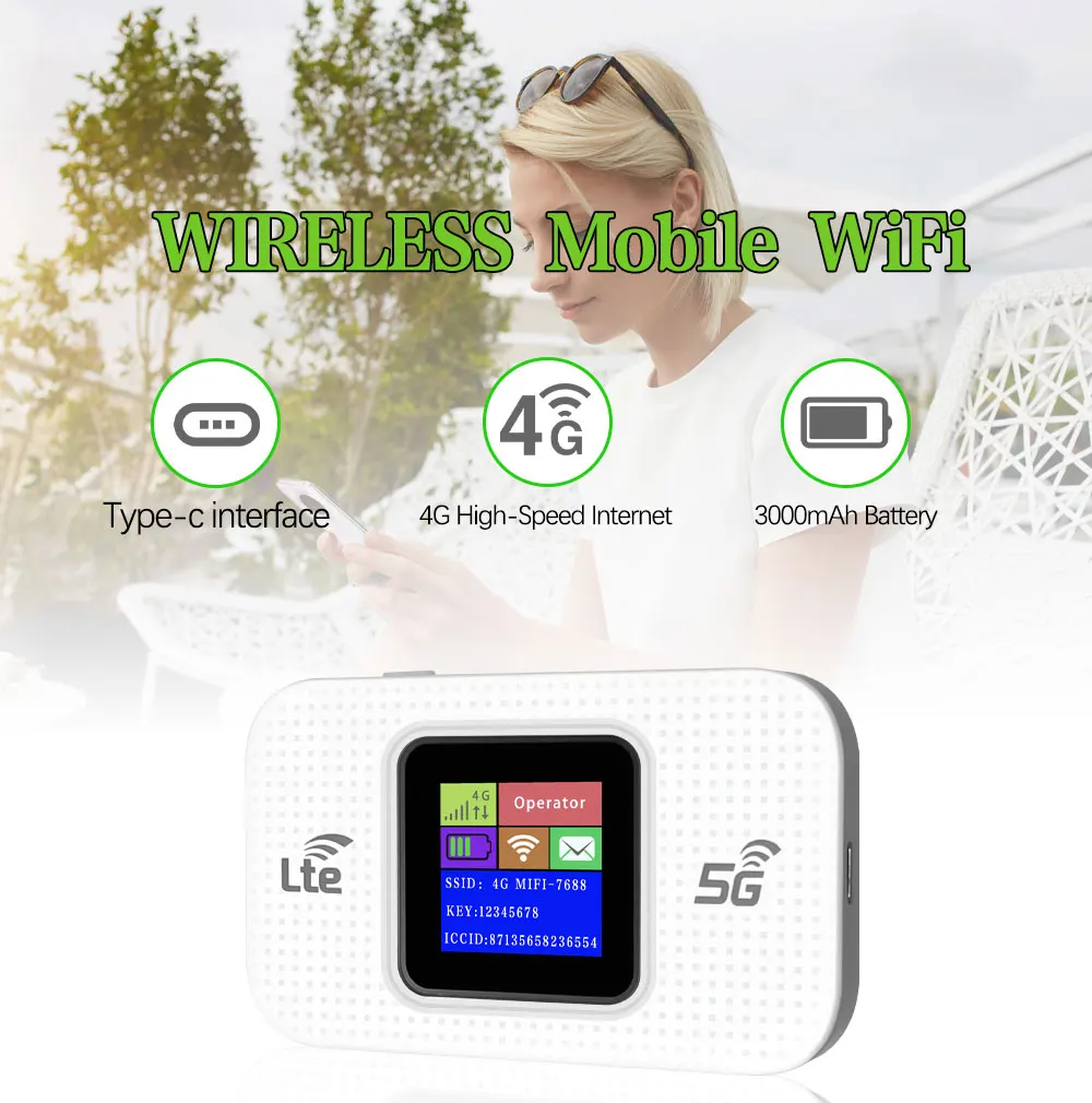 Новая модель 4G Мобильный Wi-Fi портативный маршрутизатор MiFis беспроводной точка доступа 3000 мАч 4g WiFi MF687