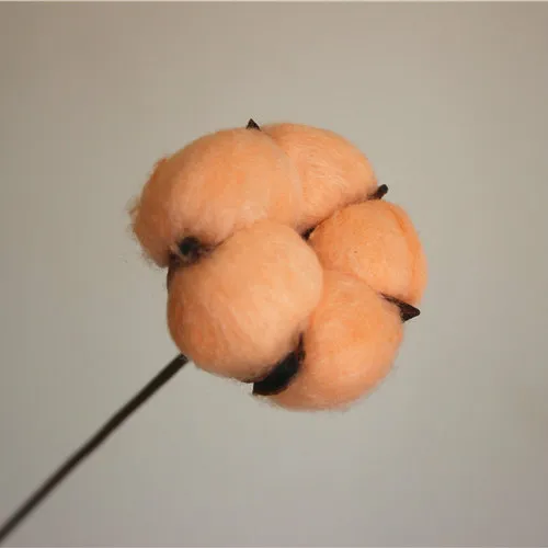 Handmade 40 cm Beautiful Dry Flower Cotton with Stem for Household Flower Arrangement Elegant Bouquet Flower Wrapping