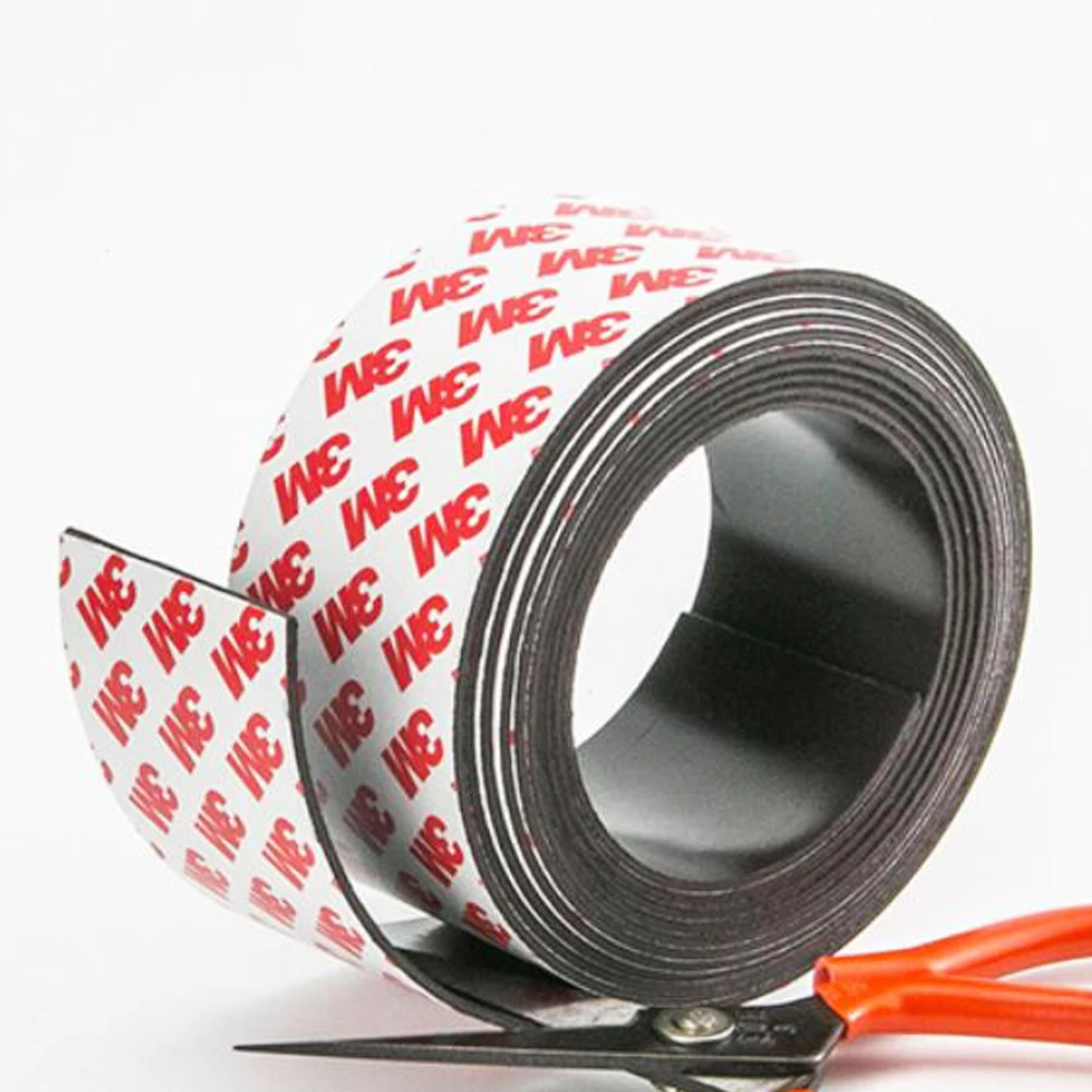 High Quality Magnetic Flexible Rubber Isotropic Magnet Vinyl A4 Sheet Roll Strong 3M Tape Adhesive Magnets rubber magnet