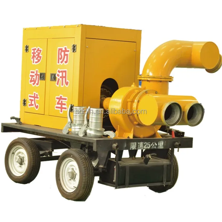 10 inch double outlet large flow water pump high efficiency diesel engine water pump