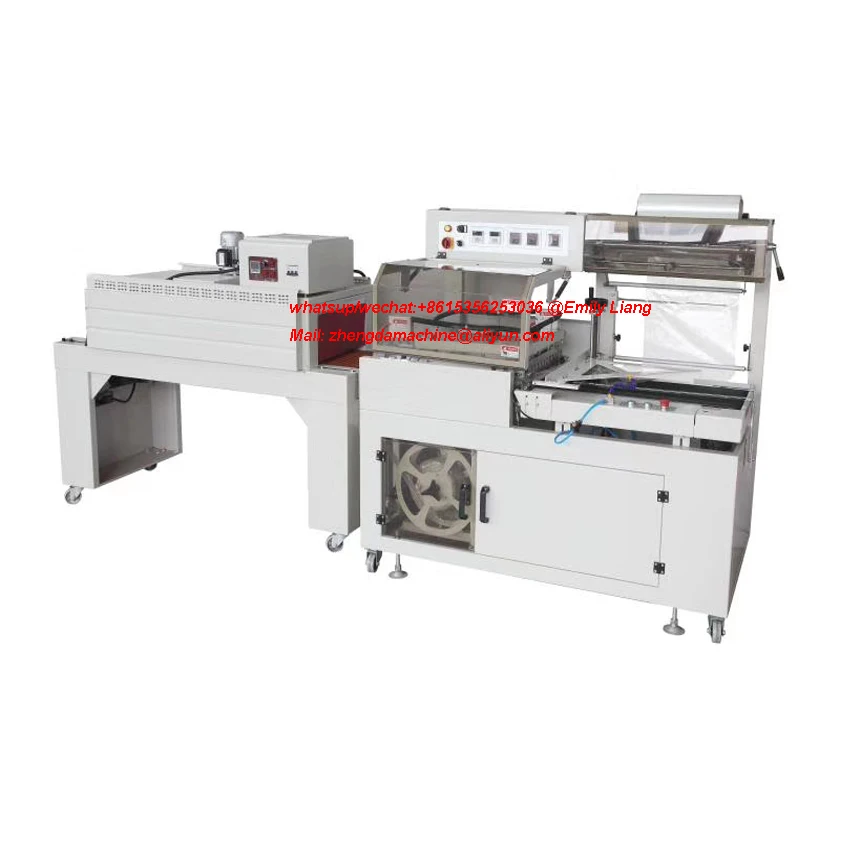 Automatic For POF PVC Film PET Bottle Carton Box Heat Tunnel Shrink Wrapping Packing Machine