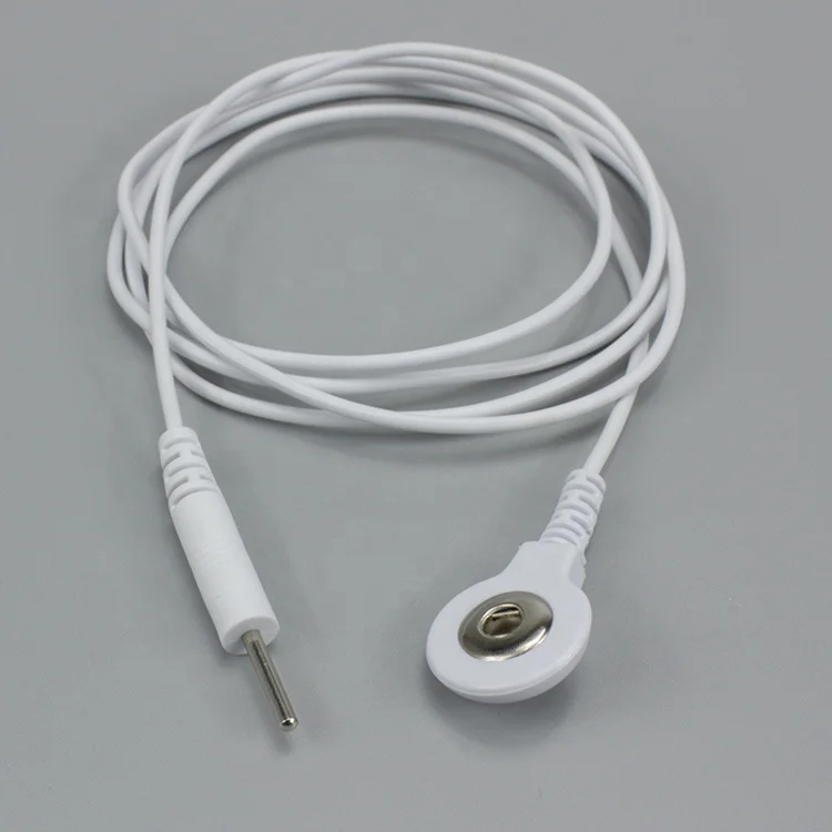 Tens Snap Electrode Lead Wire 3.5mm Snap to 2mm Pin Tens Cable  2.0pin male and female