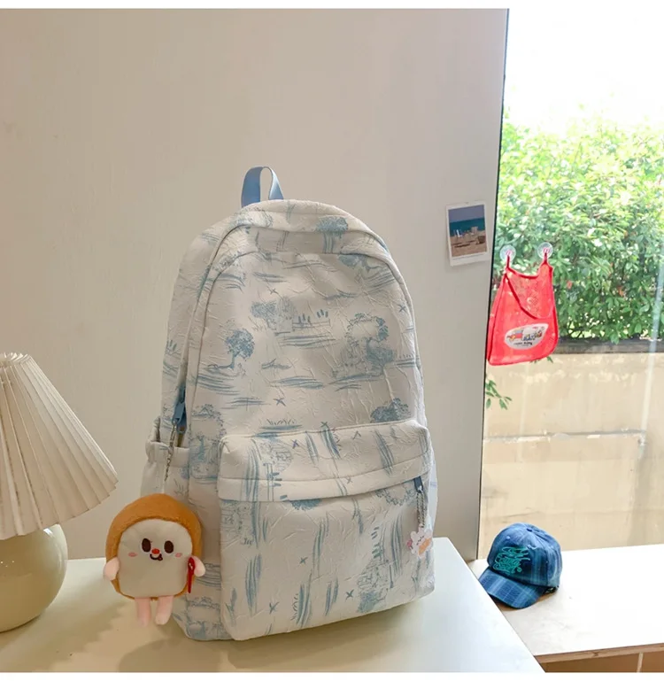 Autumn New Niche High Aesthetic College Style Versatile Student Backpack Ins Chinese Fresh