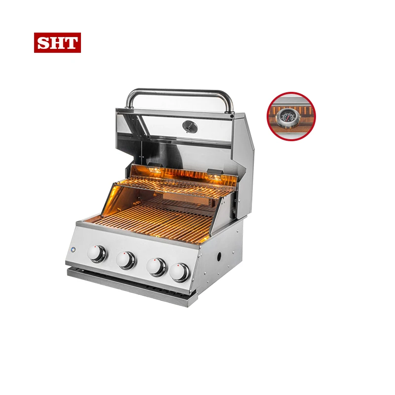 Открытый сад построен в 304 из нержавеющей стали Газовый Инфракрасный газовый барбекю гриль