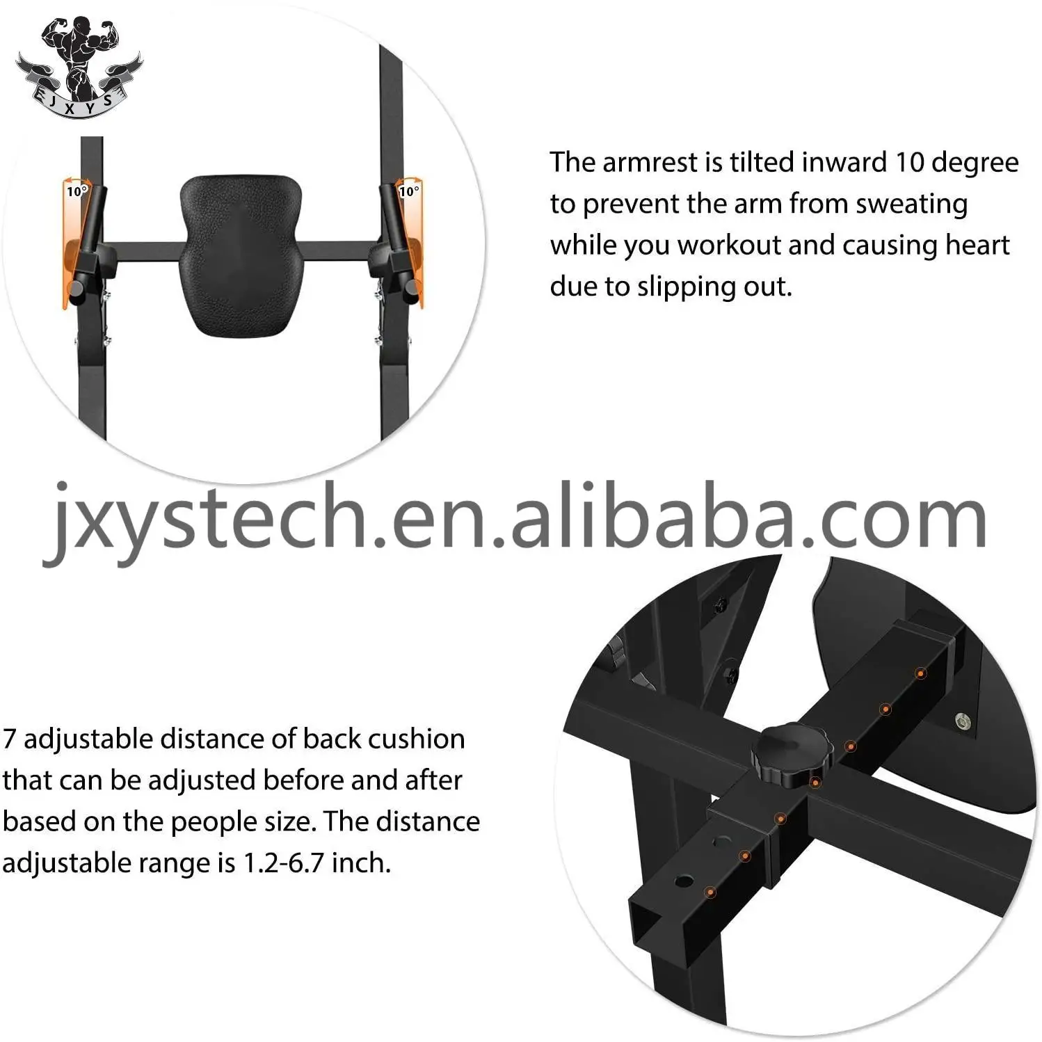 Power Tower Dip Station Pull Up Bar For Home Gym Strength Training Workout Equipment 400lbs