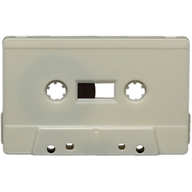 Поставляемые кассеты любого цвета с полноцветной наклейкой с обеих сторон/в прозрачном футляре