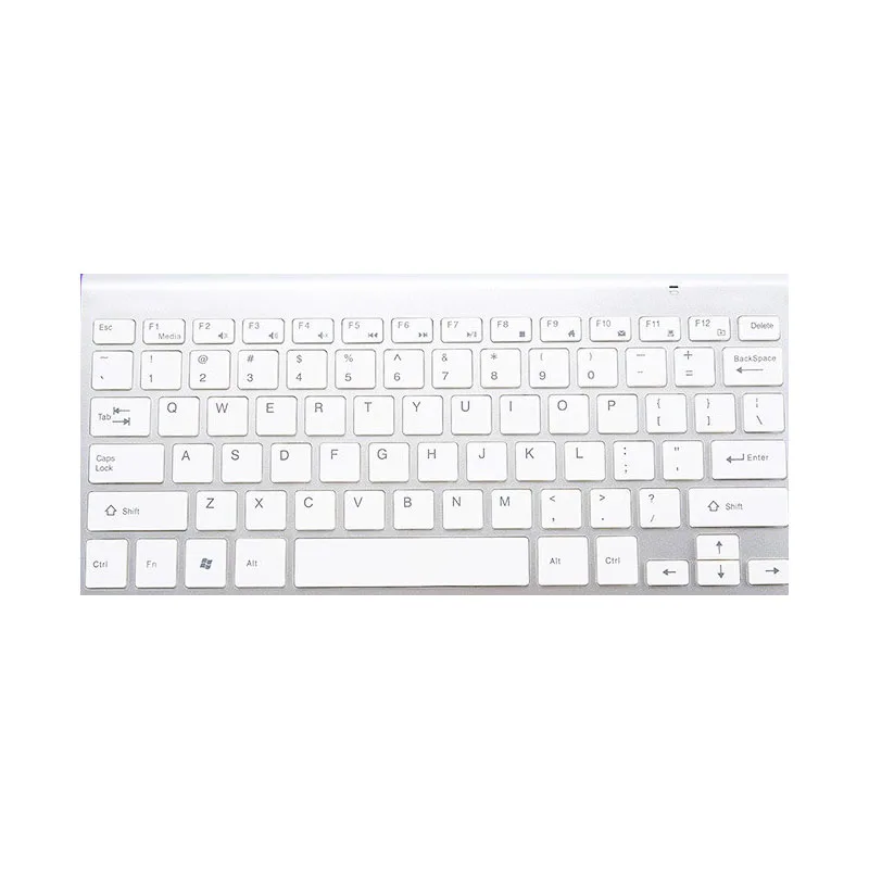 78 keys White Clear Programmable computer Gaming Keyboards BT 2.4GHZ