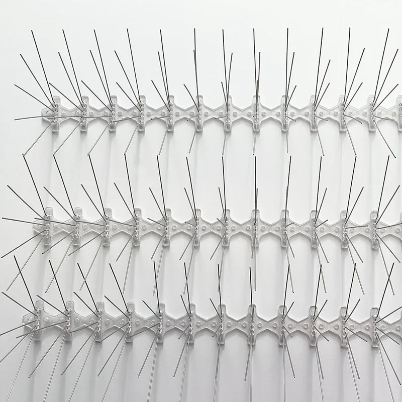 5 Pins Bird Repellent control Steel Anti Pigeon Spike Deterrents Anti-Climb Security Wall Bird Spikes