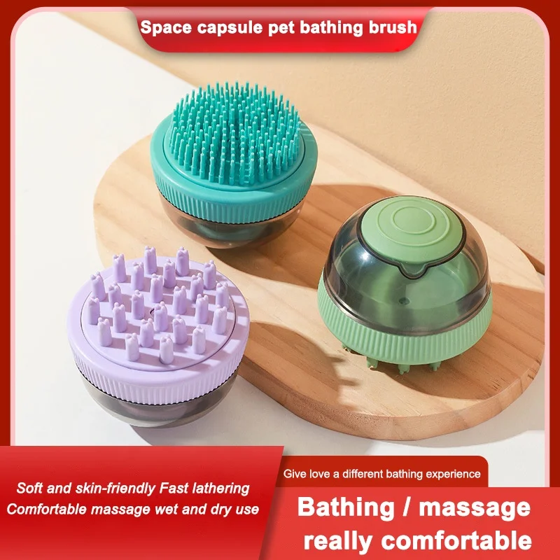 Hot Sale Portable Shower Massage Pet Brush Wash Shampoo Brush Hair Dog Bath Brushes