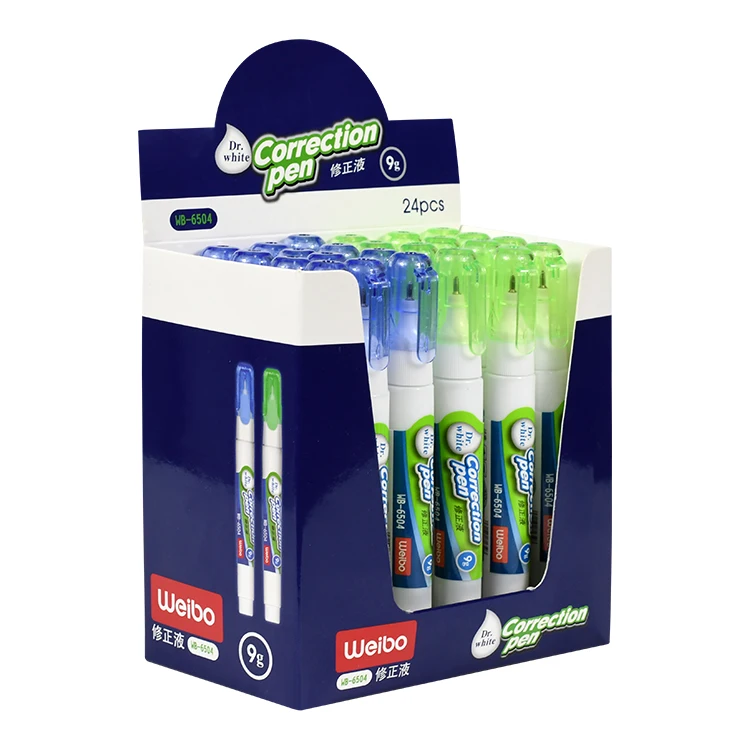 Прямая продажа с фабрики, новый дизайн 2021, корректирующая ручка бренда weibo 8 мл, корректирующая жидкость стандартного размера для офиса/школы/дома