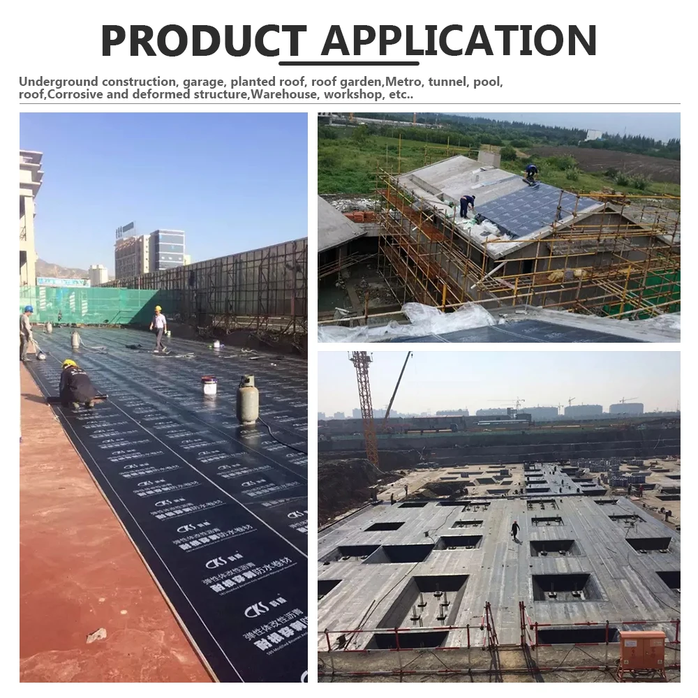 Good stability self adhesive high quality waterproof membrane for roof tunnel warehouse metro