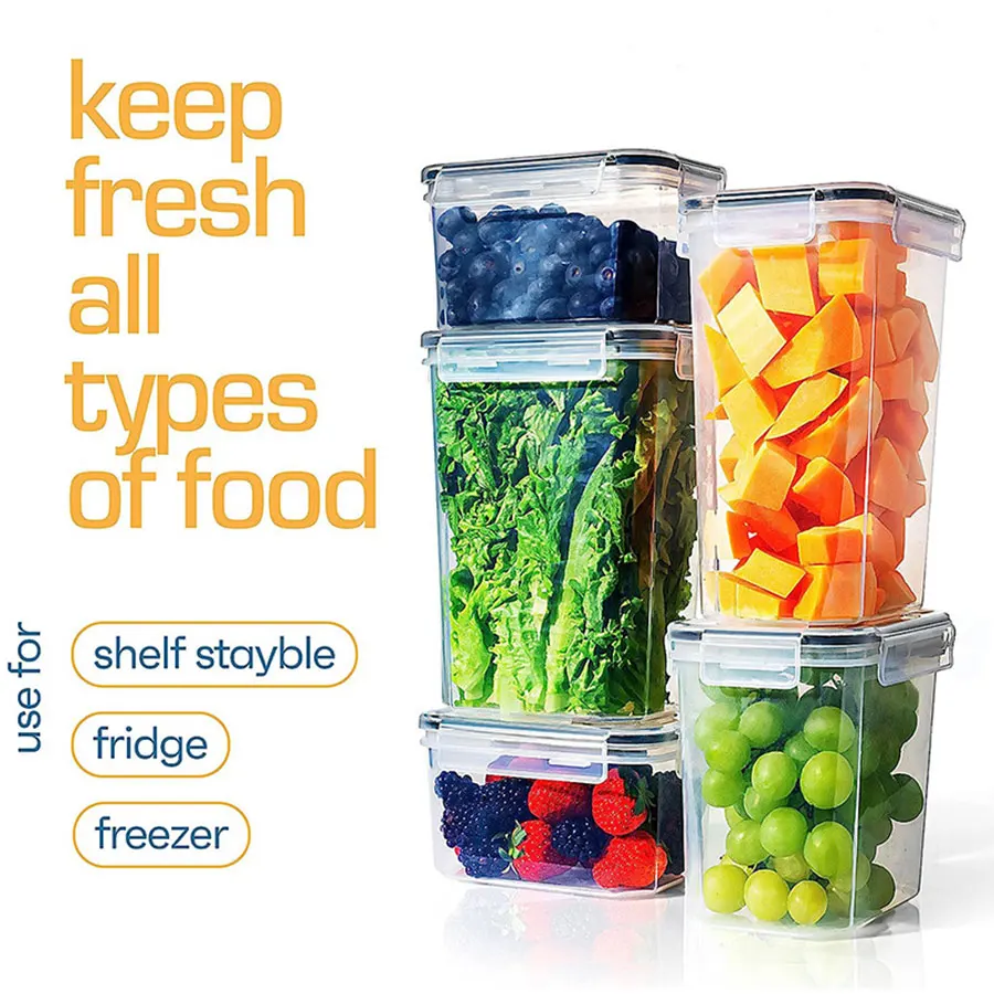 16pcs/set Kitchen Storage Container Box Grain Barrel With Lid Storage Container Dry Grain Storage Container Box