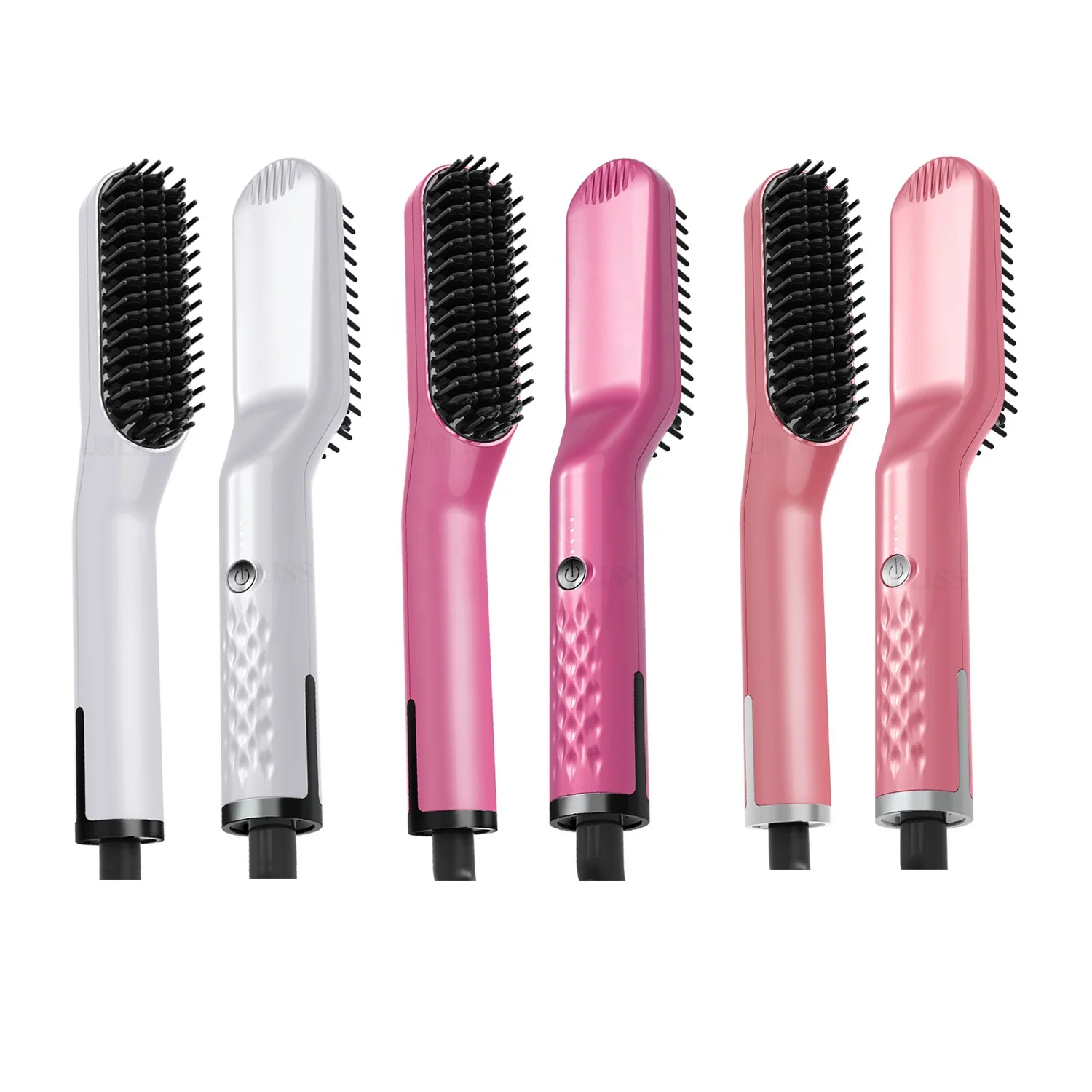 3 в 1 расческа для выпрямления волос, щетка портативный с подогревом для стрижки бороды и расческа-выпрямитель для волос триммер для носа борода Straightene