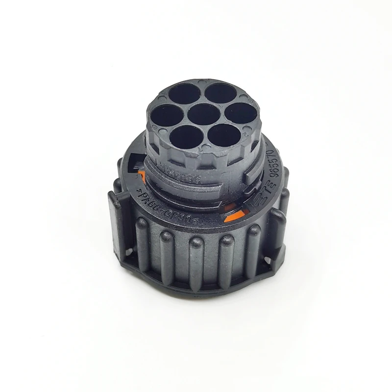 Genuine Housing for Female Terminals Tyco TE 967650-1 AMP Wire to Wire Black 7 Pin Center Line Signal Shell in Stock