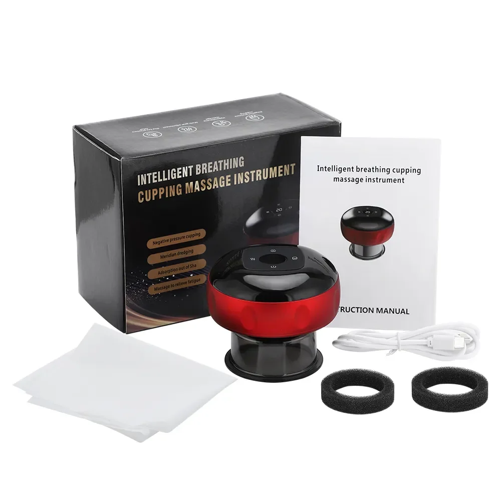 High Quality Heating Device Massage Vacuum Equipment Kit Silicone Therapy Cups Smart Massage Cupping Machine