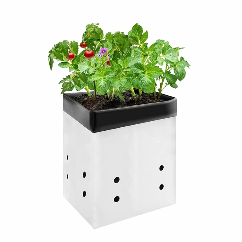 Useful White Plastic Planting Grow Bag Polyethylene Grow Bag For Plants Nursery Seeding Bags Plant Grow