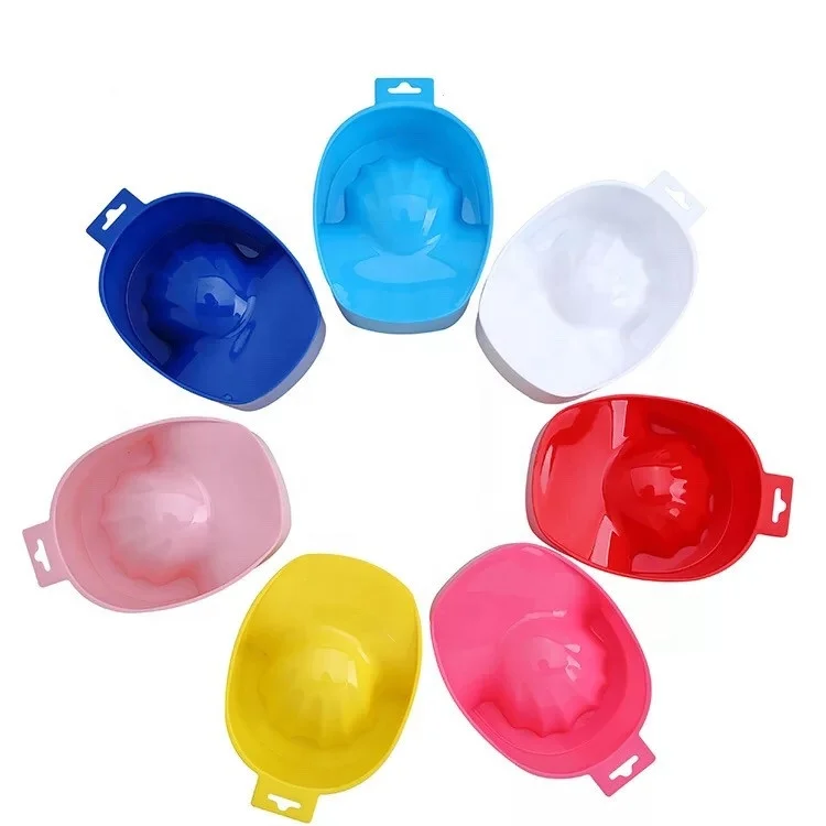 Beauty Salon Manicure Bowl Nail Art Hand Wash Remover Soak Bowl Nails Spa Bath Tray Treatment Nail Bowl