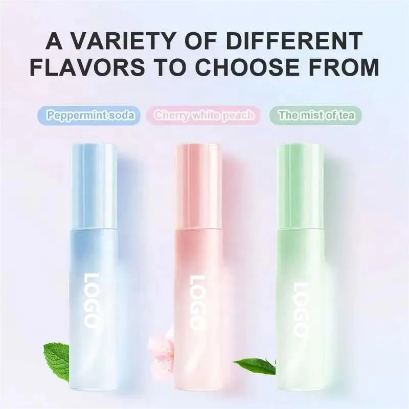 Private label mouthwash Breath Freshener Spray Alcohol-Free Breath Peach Mint moisturize  mouth spray for bad breath