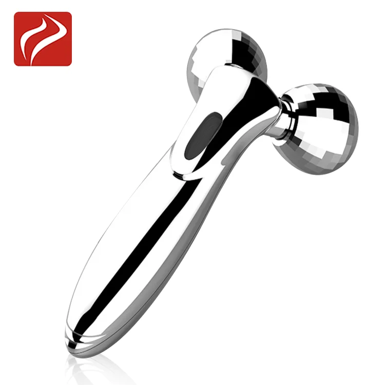 Новые товары 2020 Серебряный 3D массажный ролик массажер для лица