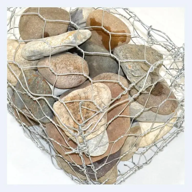 Protection of rivers DAMS and seawalls Slope protection foundation Box structure galvanized wire gabion woven mesh