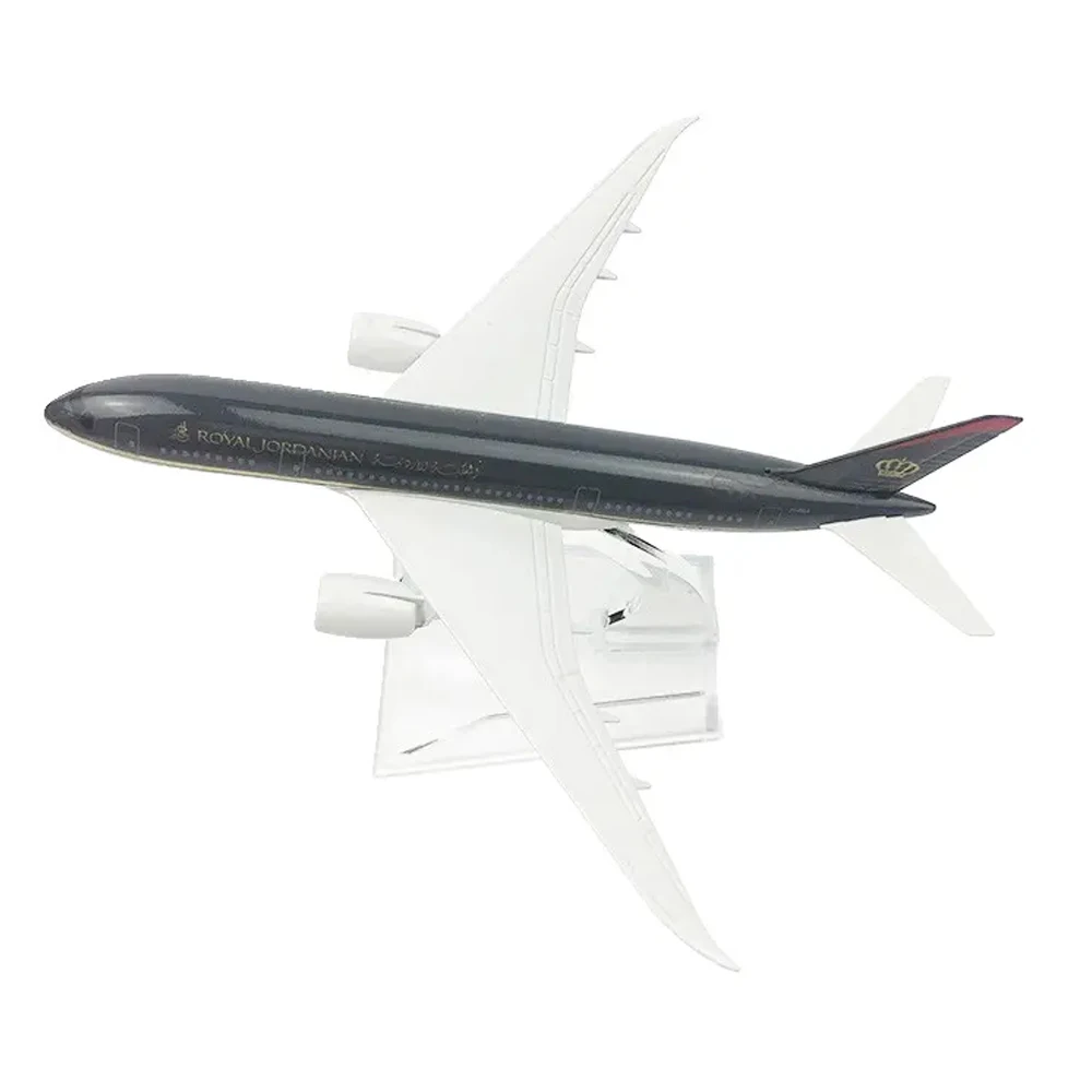 16cm Jordan Metal16CM B787 Airplane Model 1:400 Diecast Royal Jordanian hot selling Aircraft For Collecting Gift customizable