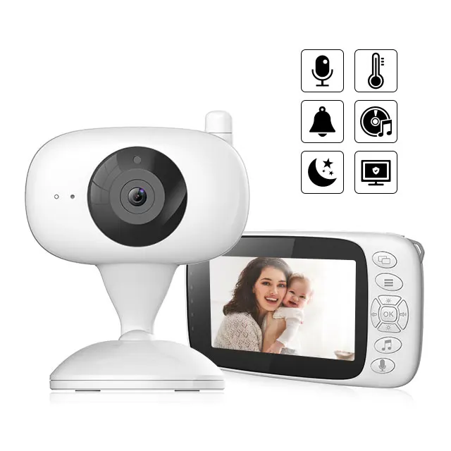 HDKing 4.3 Inch Display Screen Smart 30~50M Indoor Wifi Wireless Night Vision Baby& Pet Monitor Camera