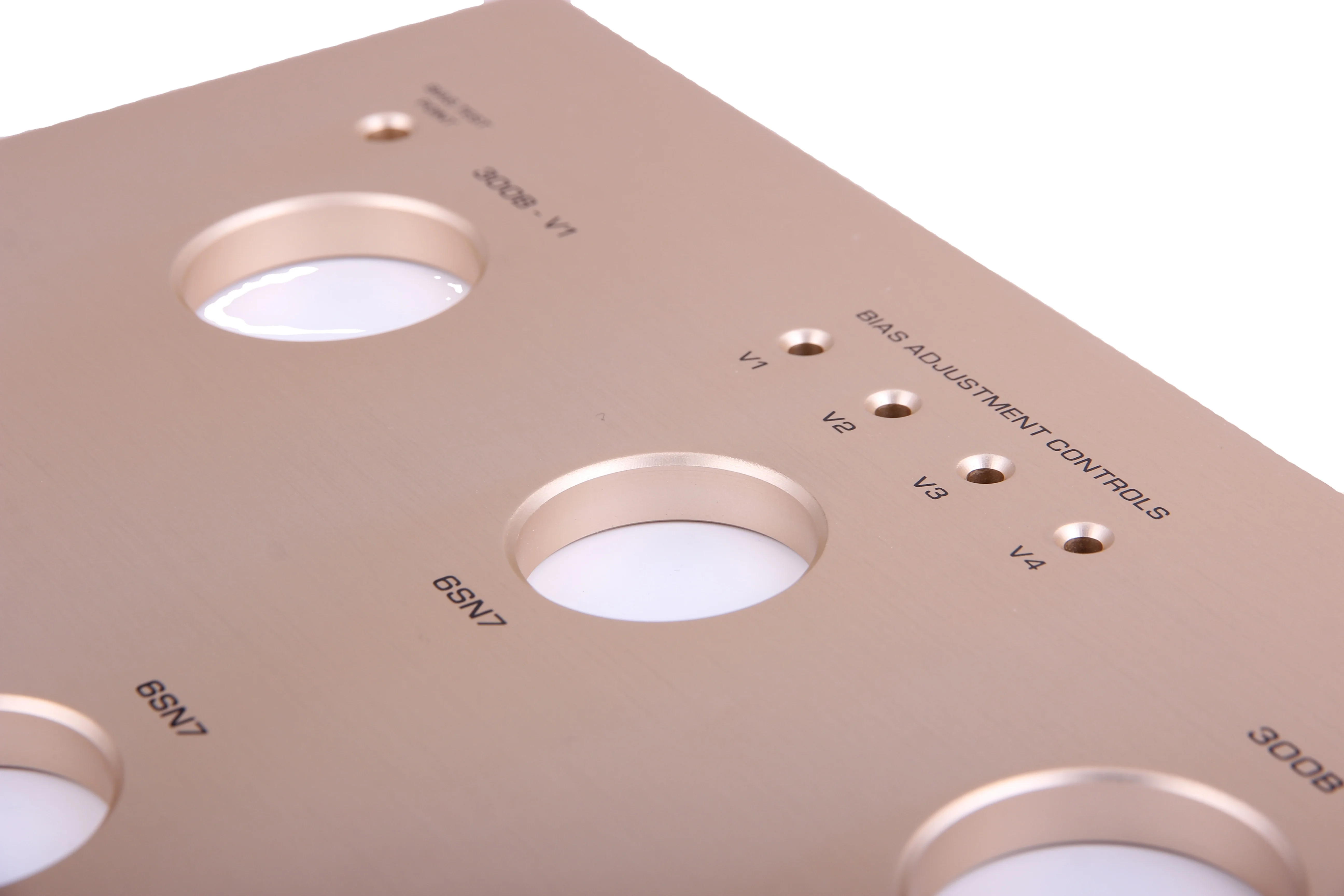Custom made audio aluminum front panels