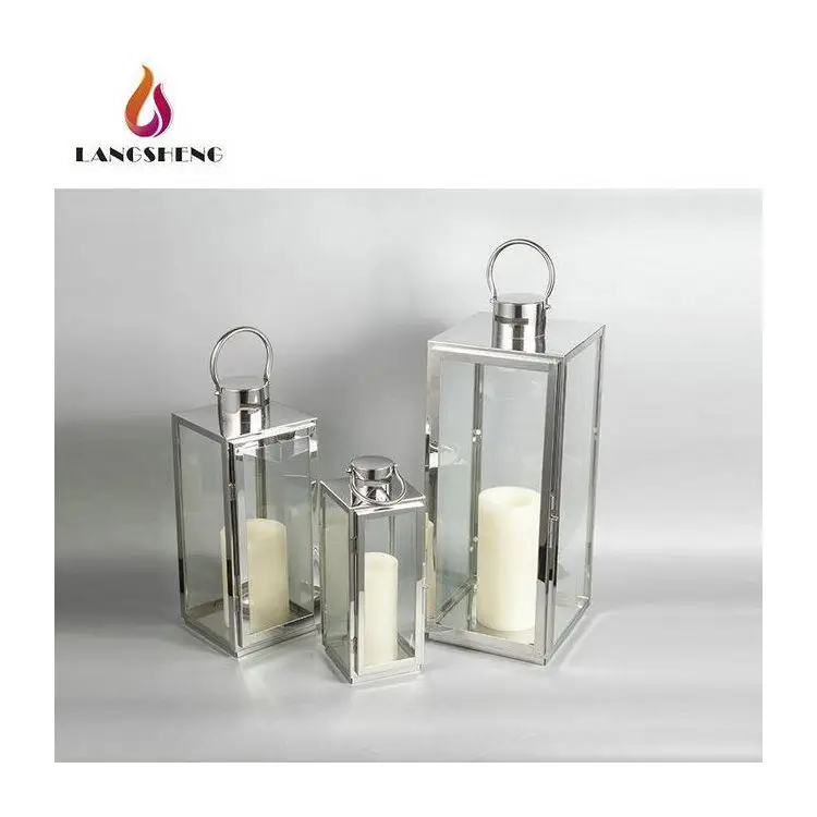 
Silver mini metal cheap led morocco moroccan hanging stainless steel lantern with flameless candle 