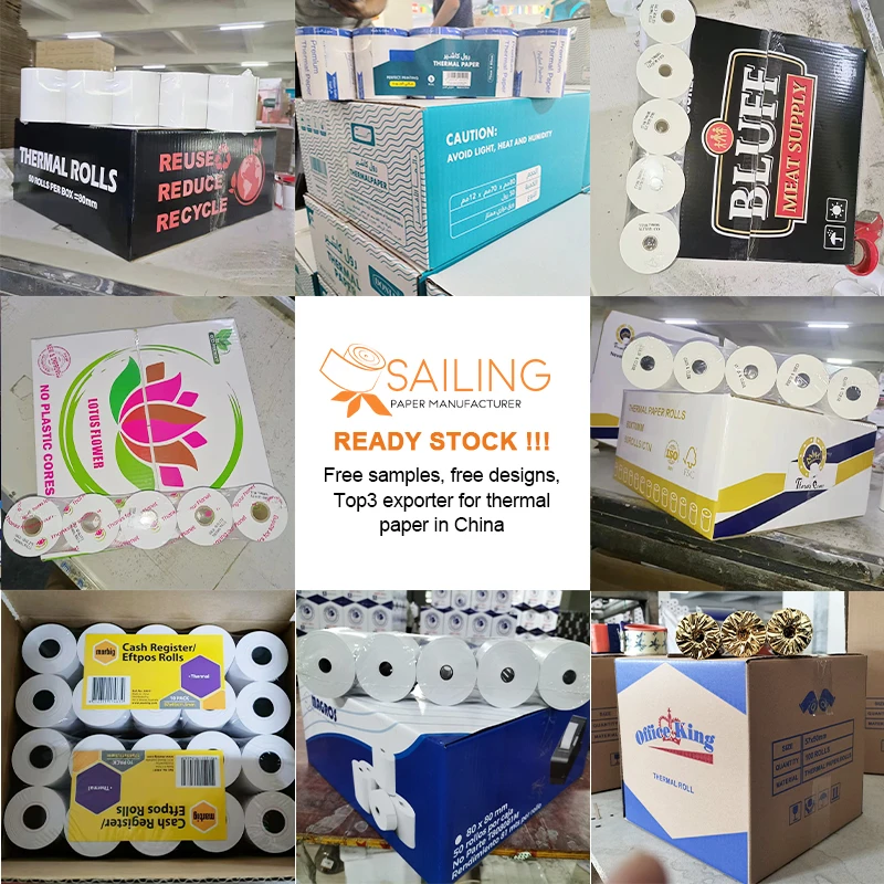 2 1/4x50 cash register making 38mm thermal paper roll blue  57x38 70mmx50mm 80x80mm box 60 meters