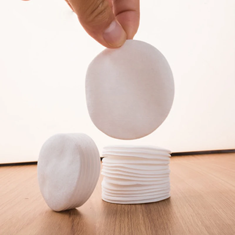 Manufacturer supply natural disposable eco-friendly cosmetic cleansing round cotton pad