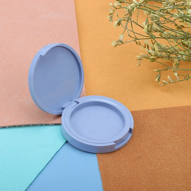 Colorful PCR ABS environmental protection small cute cosmetic compact powder container