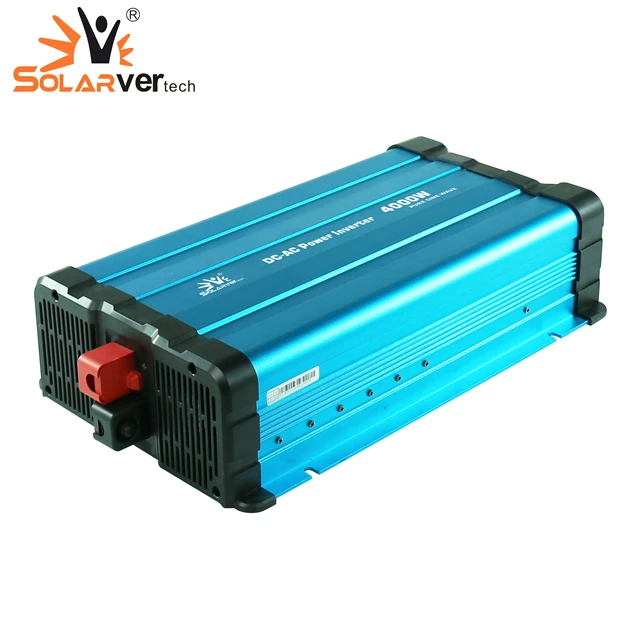 Inversor de 4000W Convierte Voltaje de 12V a 220V en Onda Sinusoidal Pura