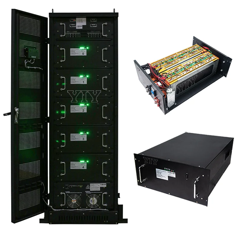 50kwh LiFePO4 Lithium ion Battery 48V 1000Ah for Off Grid UPS Solar Power System All in One Cabinet Type Battery Pack