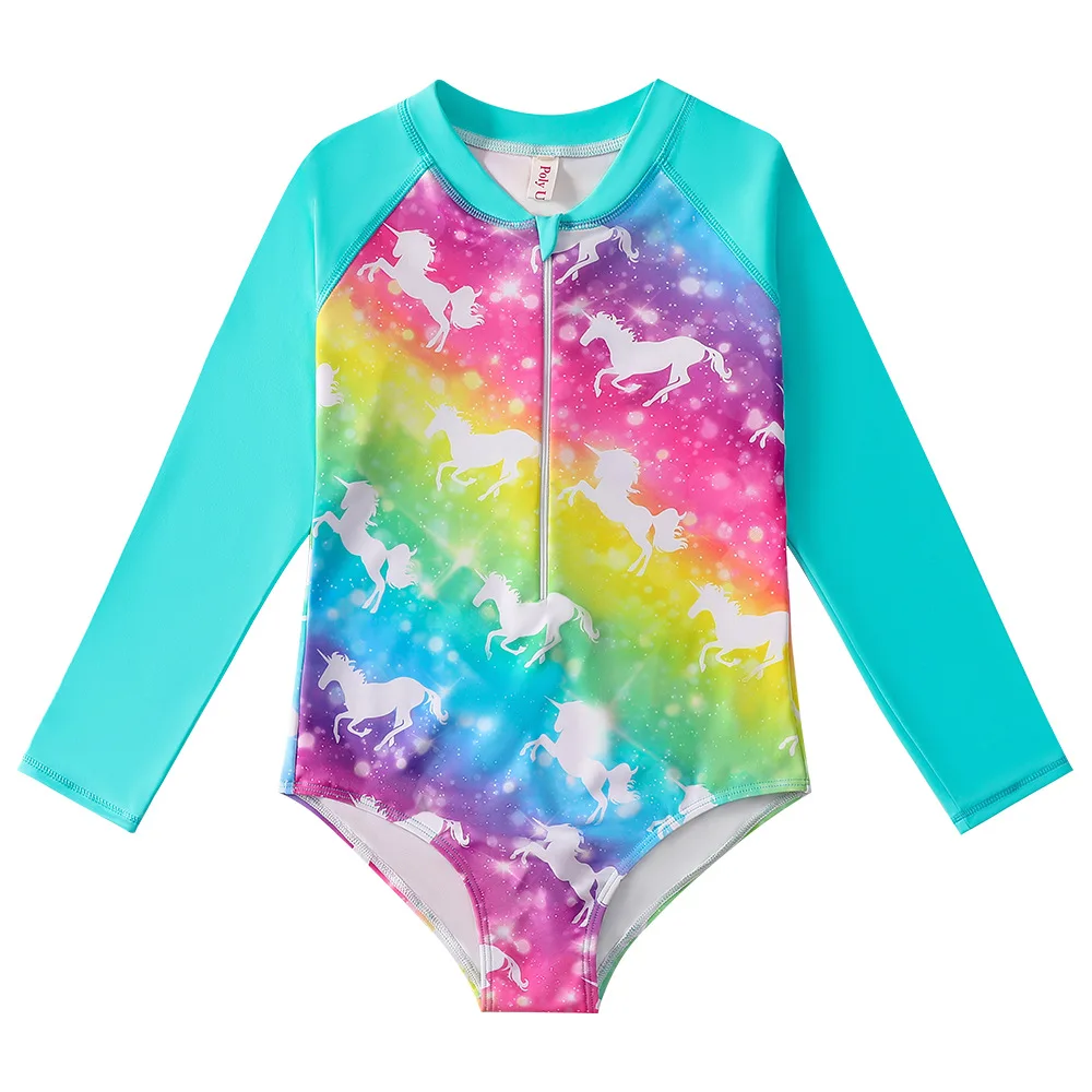 Toddler One pieces Sets Kids Swimwear OEM/ODM Printing Custom Jumpsuit for Girl Kids Swimsuit