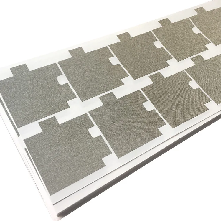 Factory Sale Various Widely Used Die-Cutting Fiber Cloth Conductivity Silver Gray Heat-Resistant Conductive Cloth