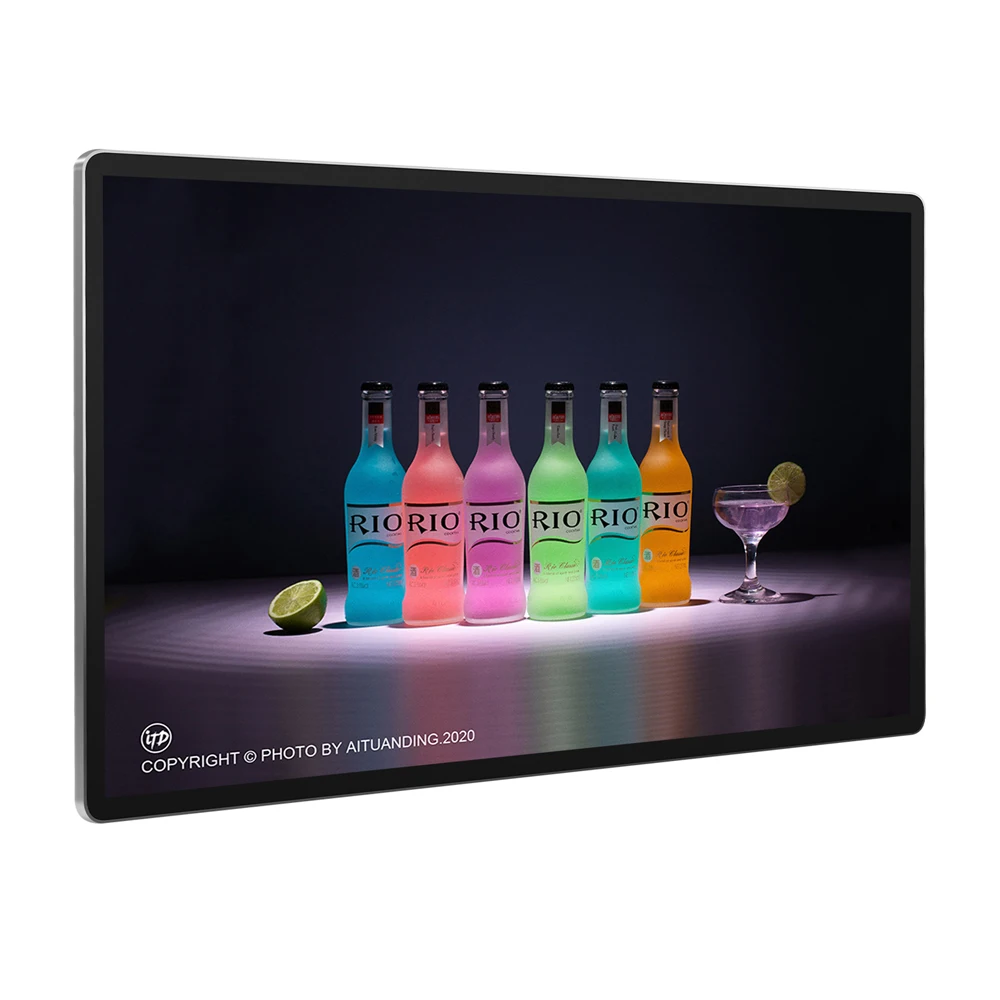 CMS software WIFI / LAN wall mounted 43 inch touch screen advertising display cheap digital signage