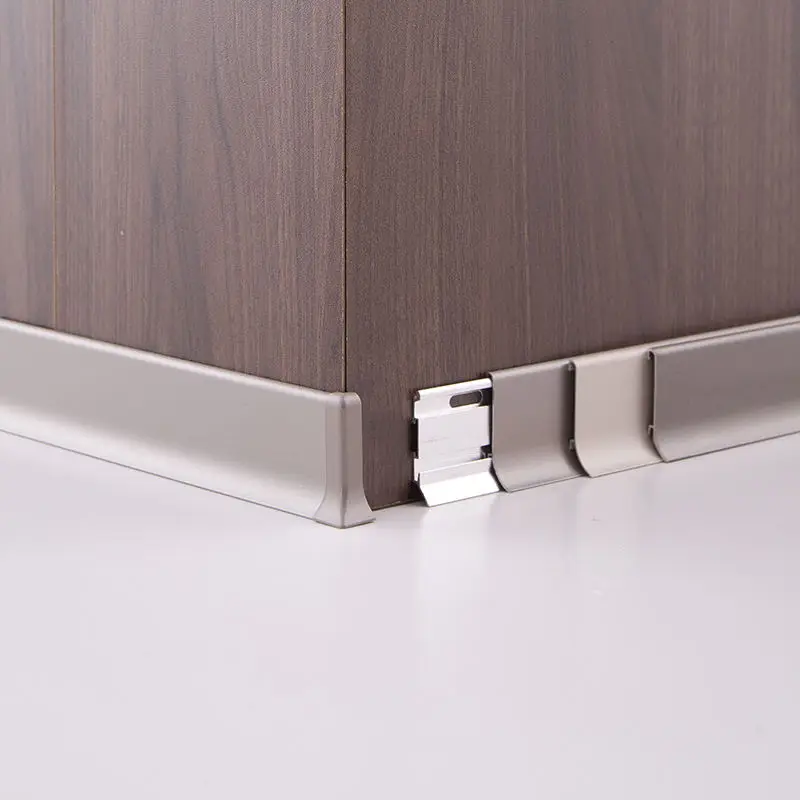 Aluminium Wall Skirting Board Decorative Wall Skirting Aluminum Baseboard Floor Accessories Skirting Profile