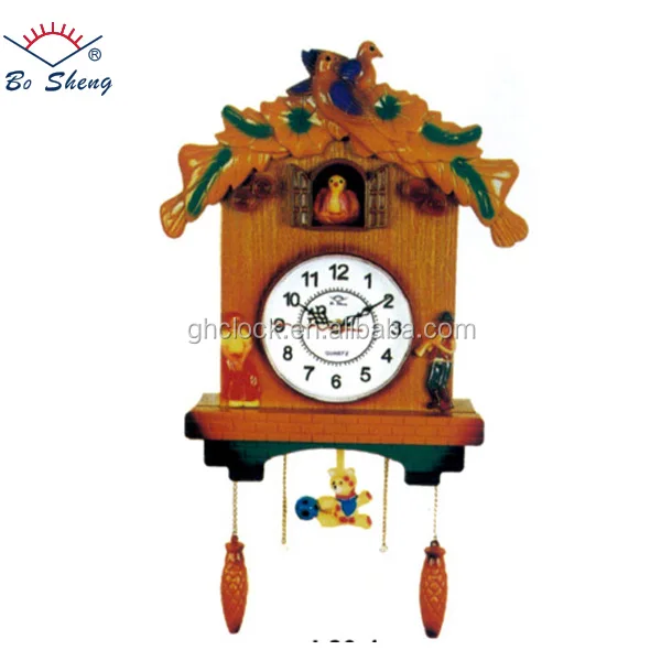 Popular Large wall clock china modern antique pendulum cuckoo clocks with birds wall clock