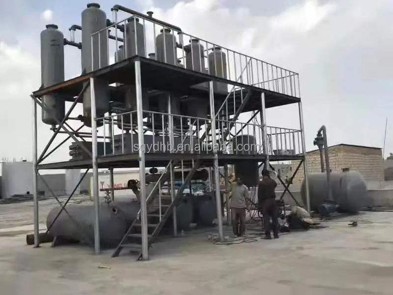 CE certificated Purifier Used Motor Filter Oil Refining Equipment Vacuum Distillation